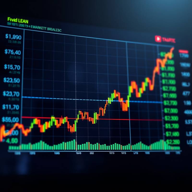 Stock market chart
